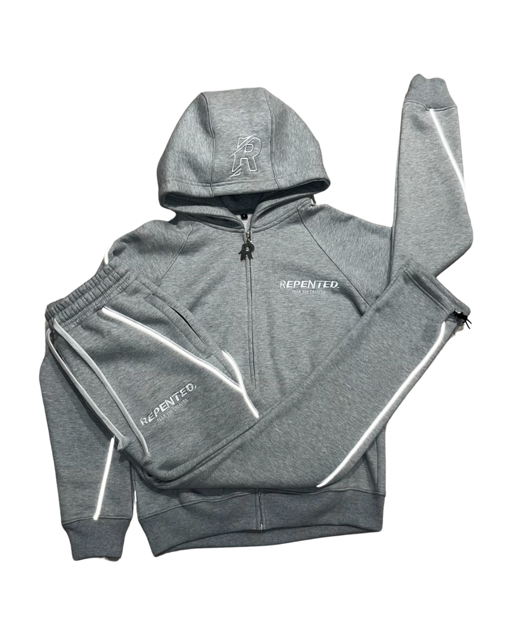 FTC GREY ZIP-UP TRACKSUIT