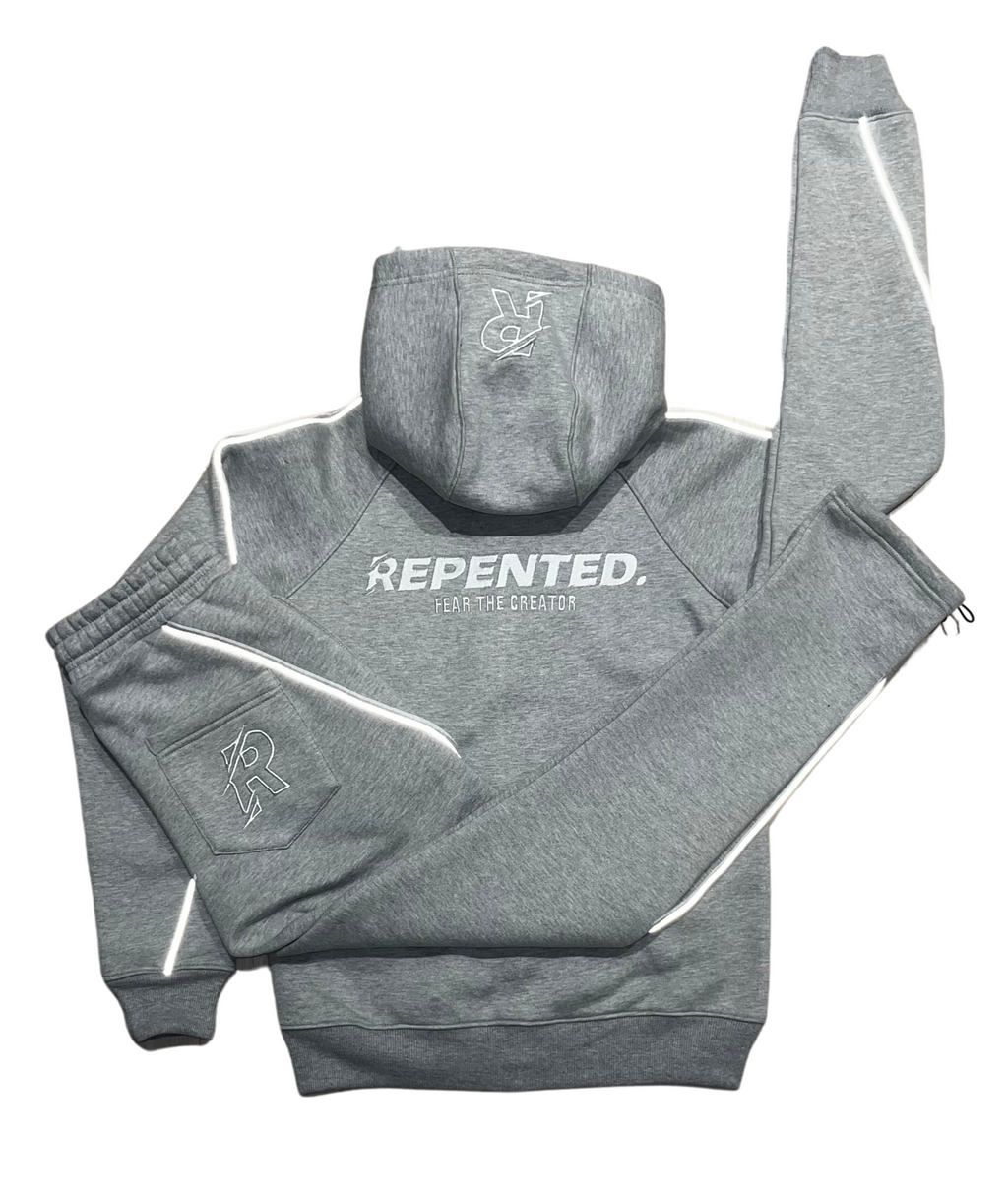 FTC GREY ZIP-UP TRACKSUIT