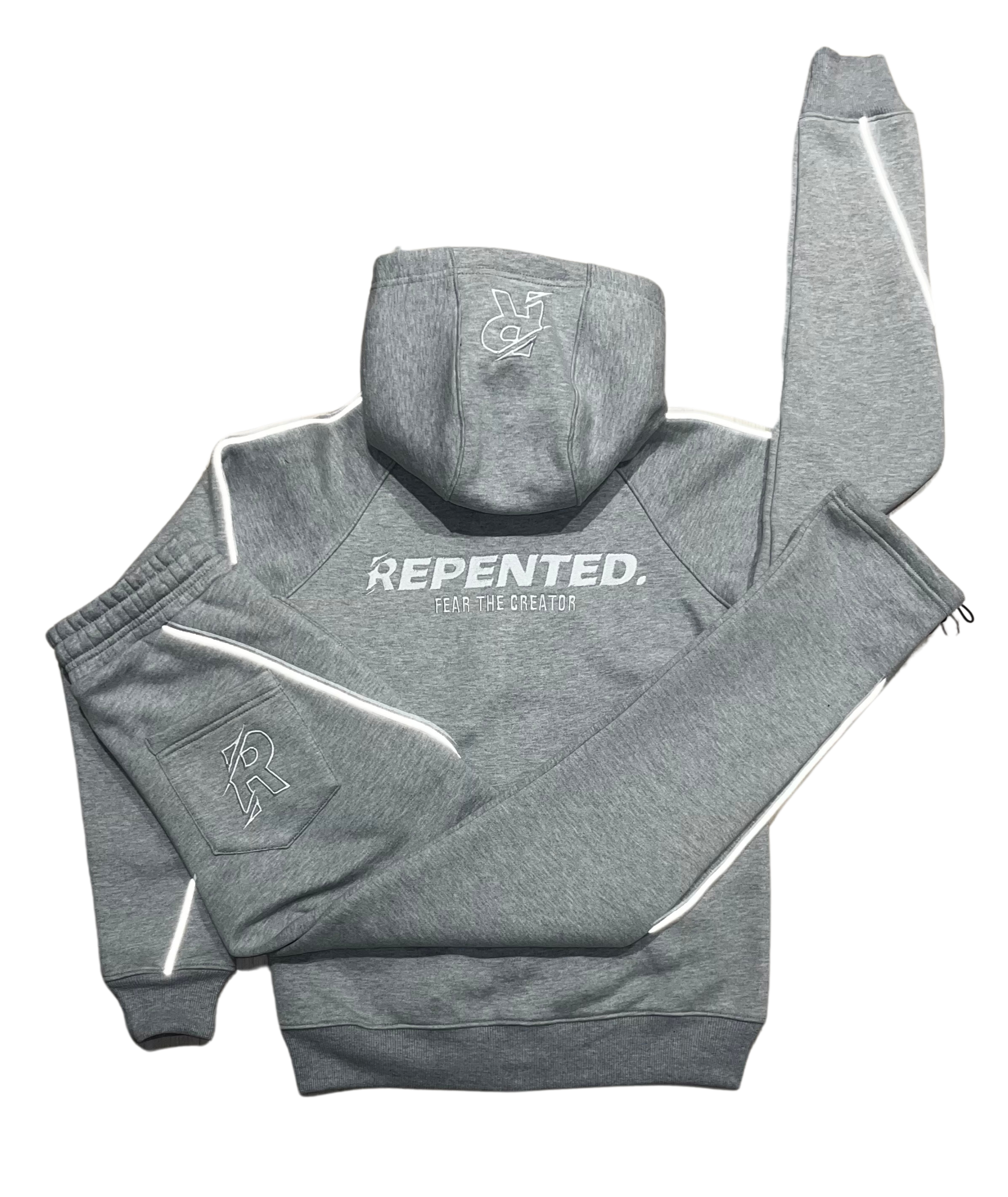 FTC GREY ZIP-UP TRACKSUIT