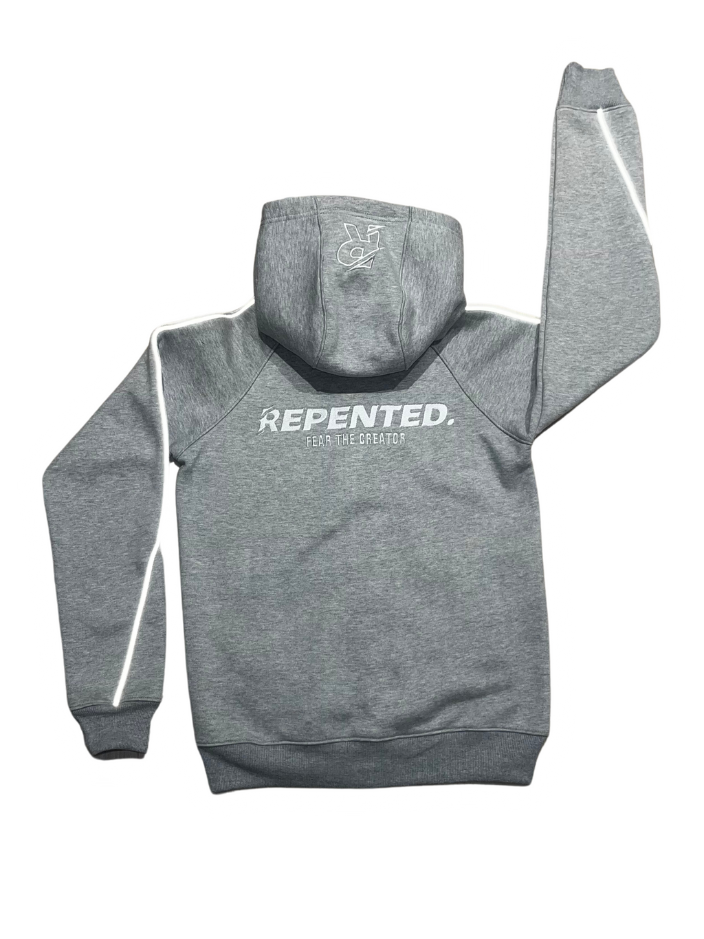 FTC GREY ZIP-UP HOODIE