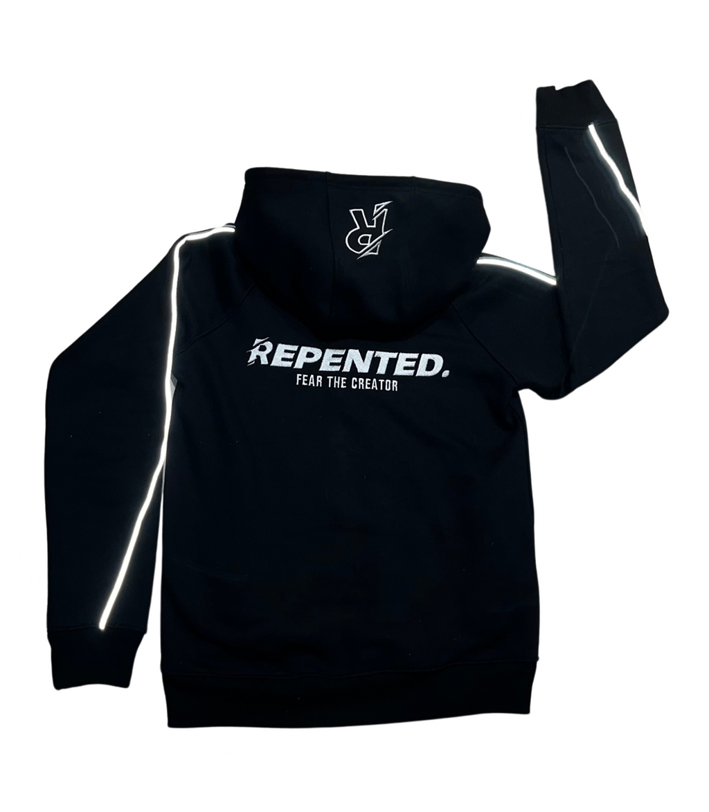 FTC BLACK ZIP-UP HOODIE